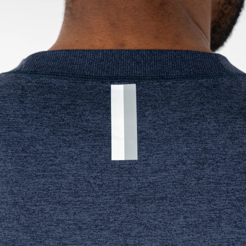 Rhoback Pace Performance Crewneck Fleet Navy Annapolis Blue Medium New With Tags - Picture 3 of 5